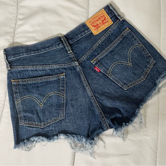 LEVIS 501 Shorts Dark Wash - Picture 5 of 6